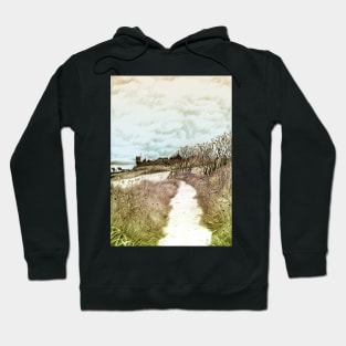 Coastal path at Crail in Fife, Scotland [Colour version] Hoodie